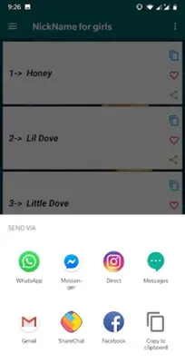 Cute Nicknames for girlfriend android App screenshot 0